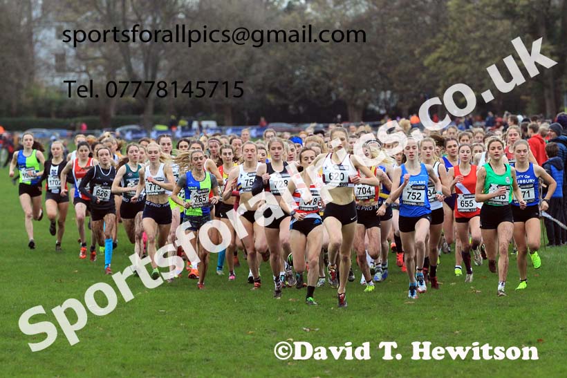 Women Under-17s and Junior Women, 2022 British Athletics Cross Challenge, Sefton Park, Liverpool.  Photo: David T. Hewitson/Sports for All Pics